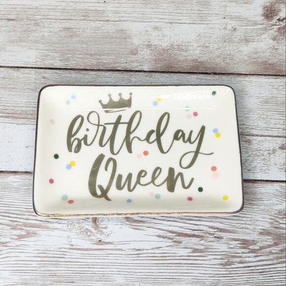 Francescas 'Birthday Queen' Trinket Dish NWT - Picture 1 of 4